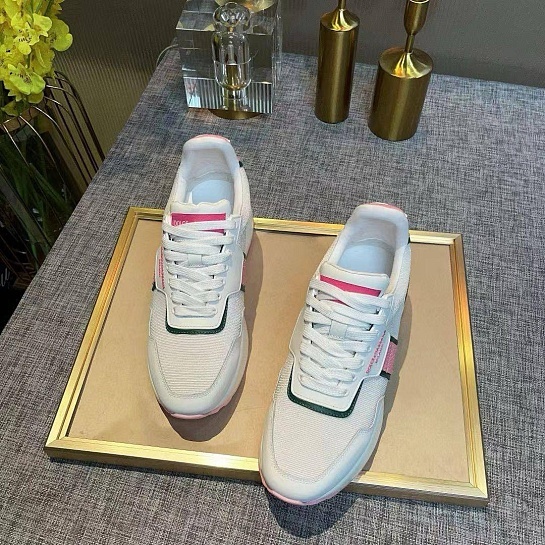 Женские комбинированные кроссовки Dolce & Gabbana - White / Pink