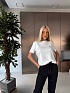 Белая женская футболка Loewe premium