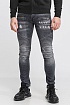 Мужские чёрные джинсы Balmain Paris Slim Fit