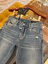Мужские синие джинсы Dolce & Gabbana slim fit Premium