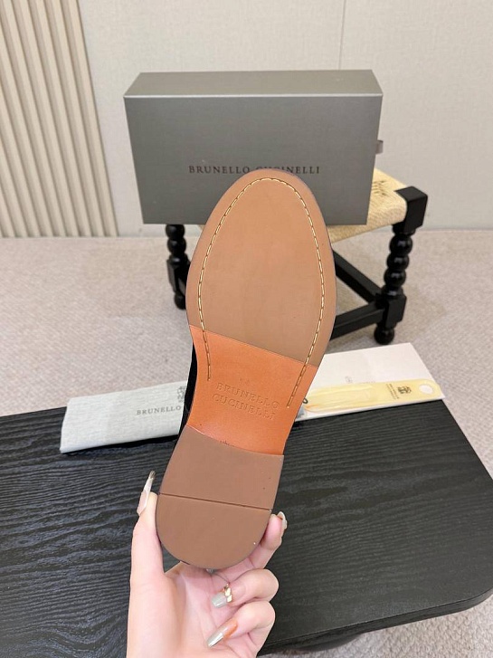 Замшевые ботинки Brunello Cucinelli derby - Black