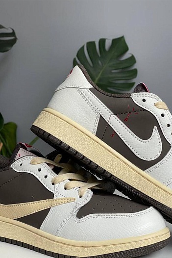 Кроссовки Travis Scott x Nike Air Jordan 1 Low "Reverse Mocha" Premium   