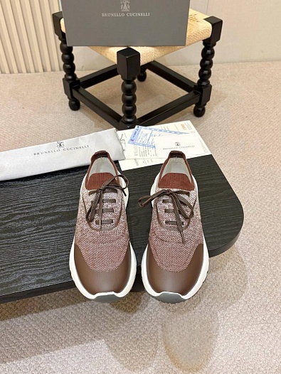 Мужские кроссовки Brunello Cucinelli knitted   