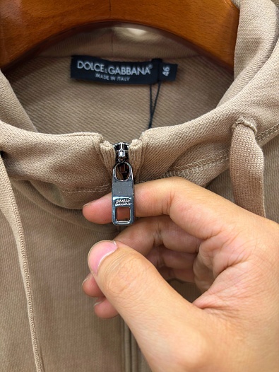 Бежевая кофта на молнии Dolce & Gabbana premium   