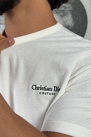 Мужская белая футболка Christian Dior Couture   
