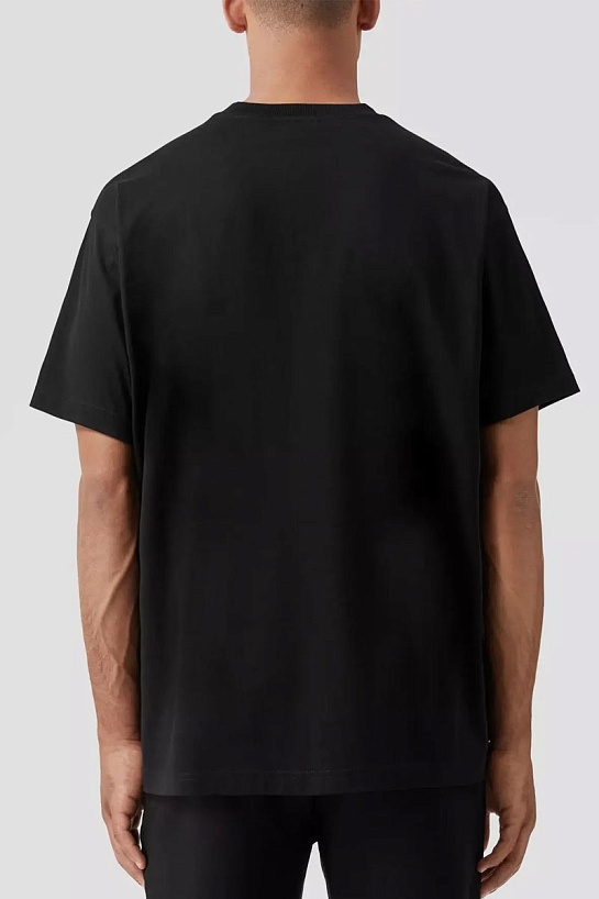 Чёрная футболка Burberry Roundwood Label