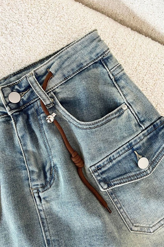 Женская джинсовая юбка Chrome Hearts