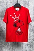 Мужская футболка Iceberg embroidered Snoopy - Red