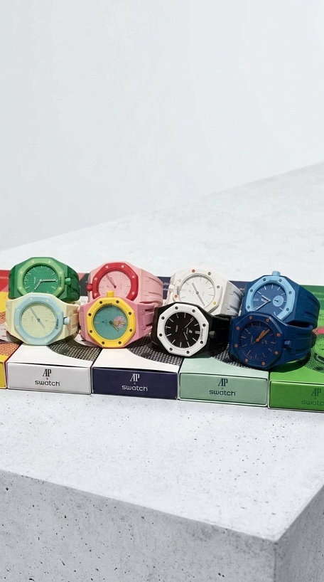 Часы Audemars Piguet x Swatch "Royal Pop" Lan Ba premium