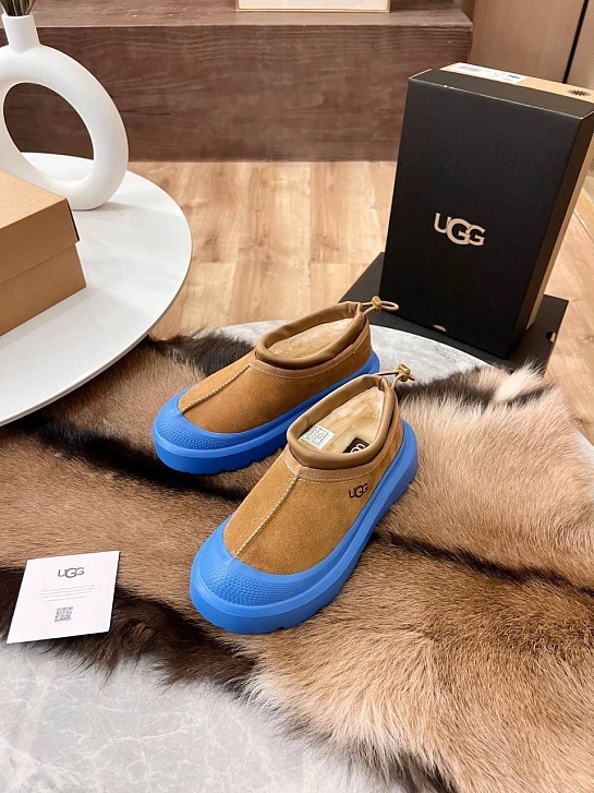 Женские замшевые ботинки UGG Tasman Hybrid - Chestnut / Blue