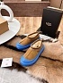 Женские замшевые ботинки UGG Tasman Hybrid - Chestnut / Blue