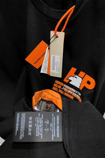Мужская оверсайз футболка Heron Preston Eagle - Black   