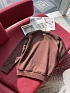 Мужской свитшот Moncler logo-patch - Brown