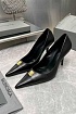 Женские кожаные туфли на каблуке Balenciaga premium
