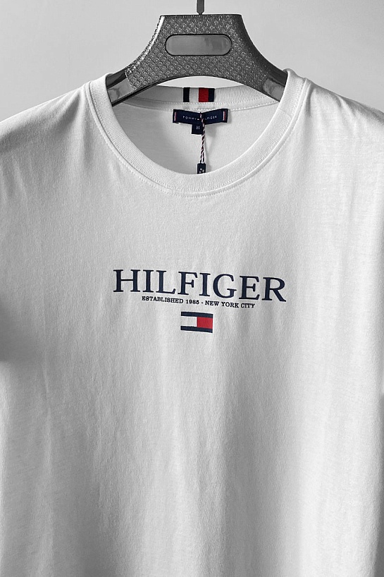 Мужская белая футболка Tommy Hilfiger