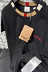 Чёрная оверсайз футболка Burberry Icon Stripe Jayson