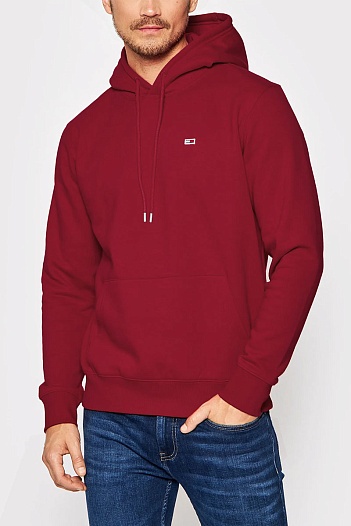 Мужское худи Tommy Hilfiger бордового цвета   
