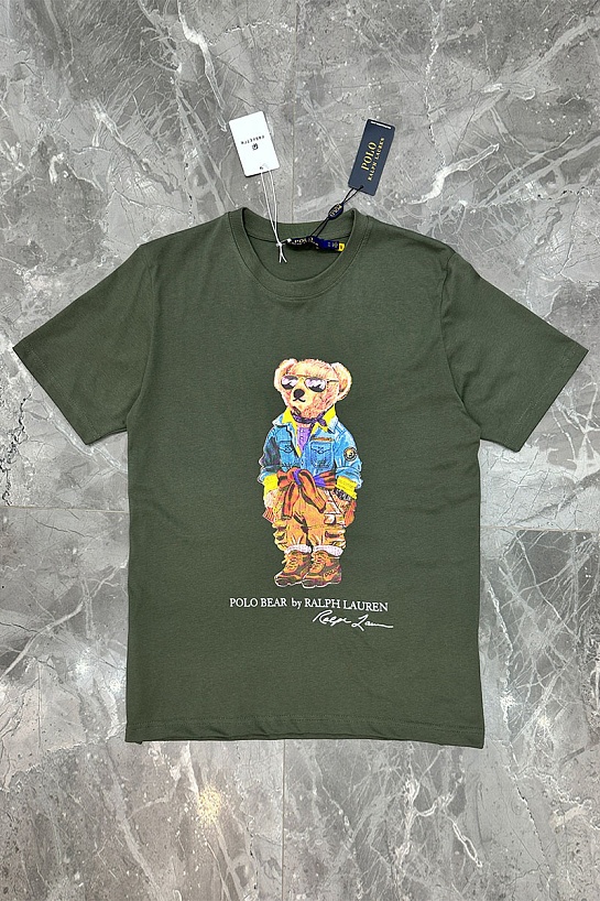Мужская футболка Роlо Ralрh Lаurеn "Bear" - Green