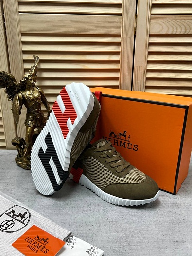 Мужские кроссовки Hermes Bouncing - Khaki   