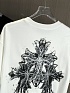 Белая оверсайз футболка Chrome Hearts Premium