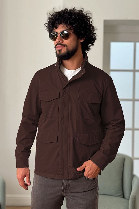 Мужская коричневая куртка Loro Piana Traveler