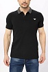 Мужское чёрное поло Emporio Armani