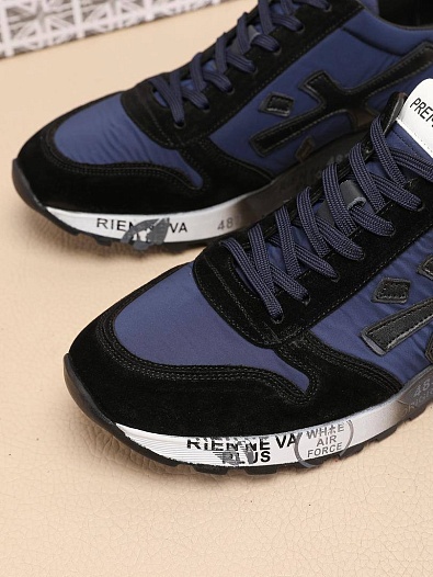 Комбинированные кроссовки Premiata Mick - Navy   