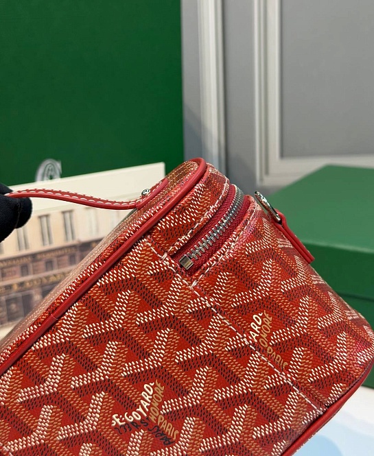 Кожаная сумка Goyard Muse Mini Vanity ​premium 16,5x10,5x8 см