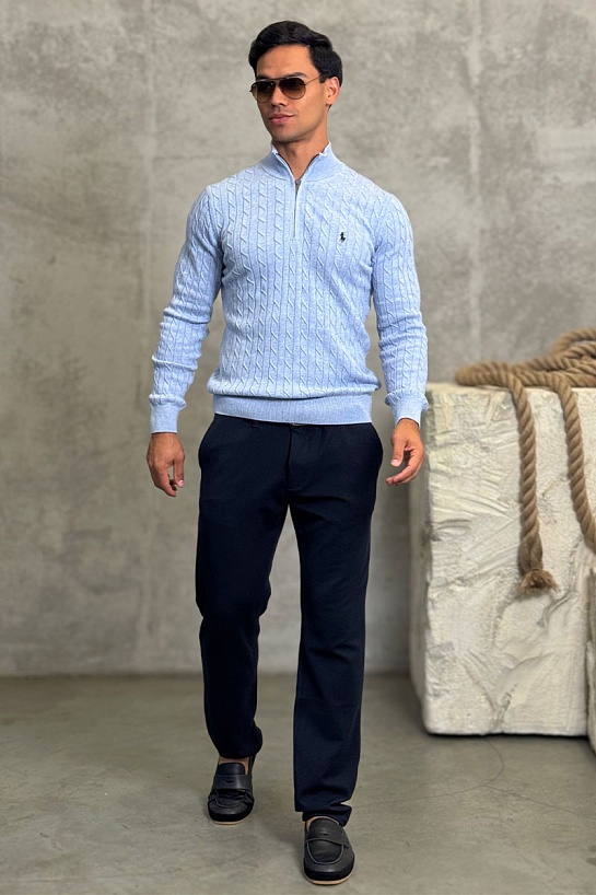 Мужской джемпер Polo Ralph Lauren cable-knit - Blue