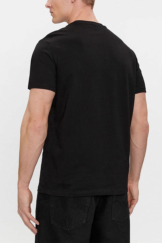 Мужская чёрная футболка Armani Exchange