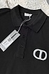 Классическое чёрное поло Dior CD Icon