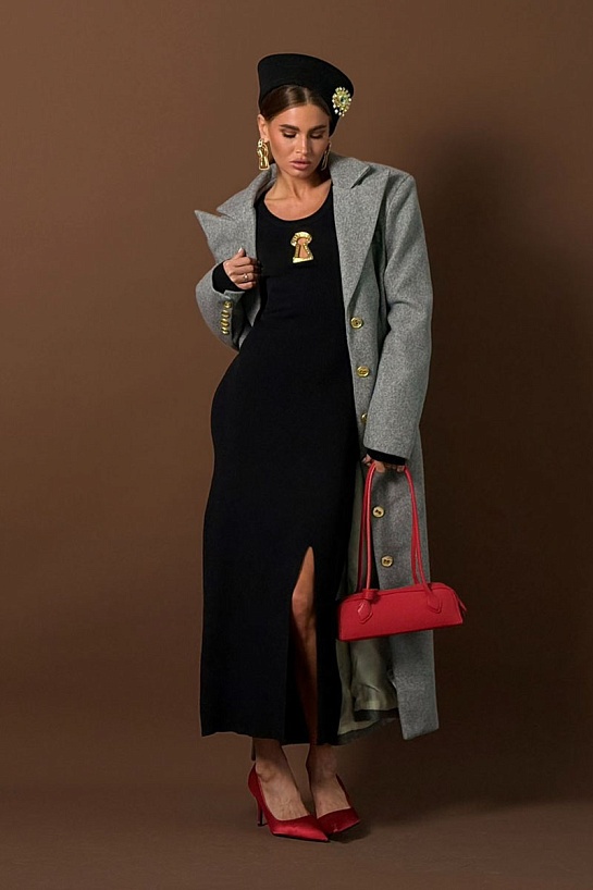 Женское чёрное платье Schiaparelli