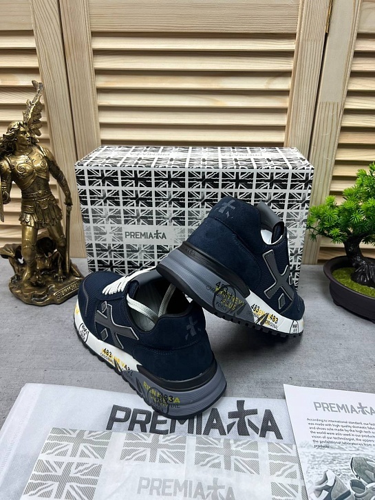 Комбинированные кроссовки Premiata Mick - Navy