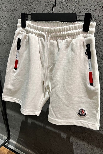 Мужские шорты Moncler белого цвета   