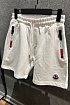 Мужские шорты Moncler белого цвета