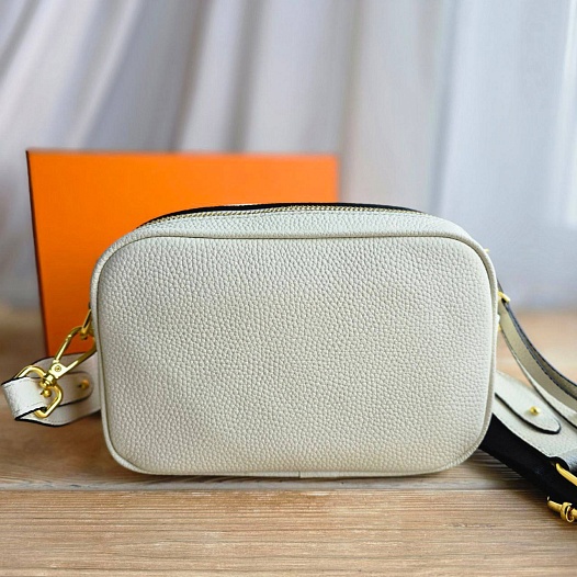 Женская белая сумка Hermes 20x15 см   