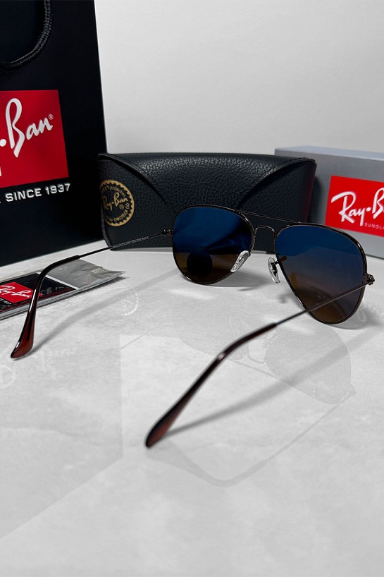 Солнцезащитные очки Ray-Ban Aviator Large Metal - Brown