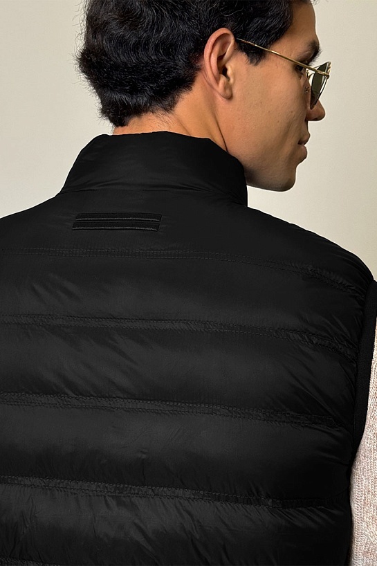 Мужской чёрный жилет Zegna