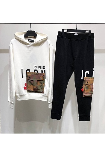 Мужские чёрные штаны Dsquared2 ICON cargo-pocket   