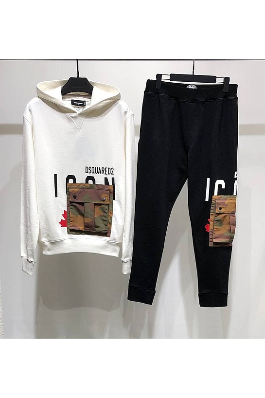 Мужские чёрные штаны Dsquared2 ICON cargo-pocket
