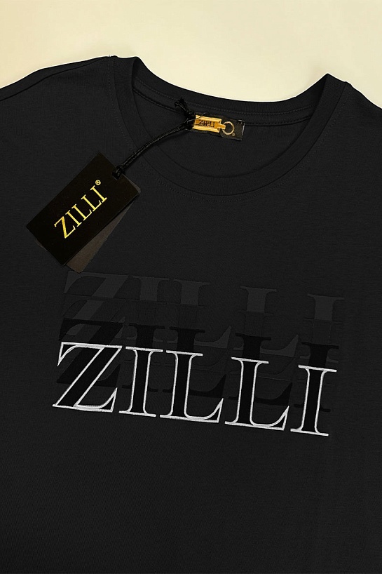 Мужская футболка Zilli чёрного цвета