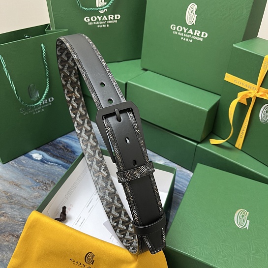 Кожаный ремень Goyard Honore Goyardine premium