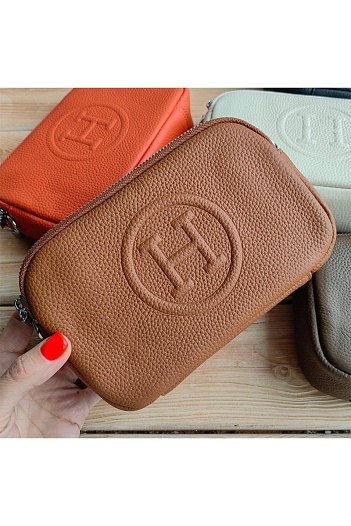 Кожаная сумка Hermes Camera Bag 20x12.5 см (5 расцветок)   