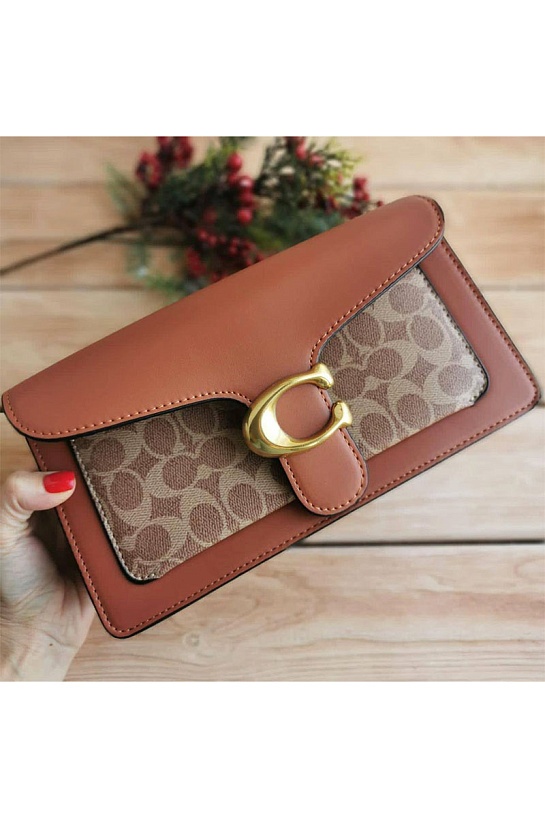 Женская кожаная сумка Coach Tabby 27x15 см (4 расцветки)