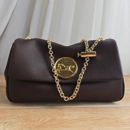 Кожаная сумка Chloe 28x17 см