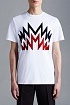 Мужская белая футболка Moncler Multi M Logo