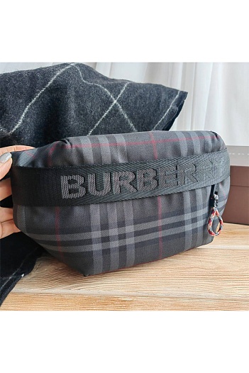 Сумка на пояс Burberry Check 28x14 см   