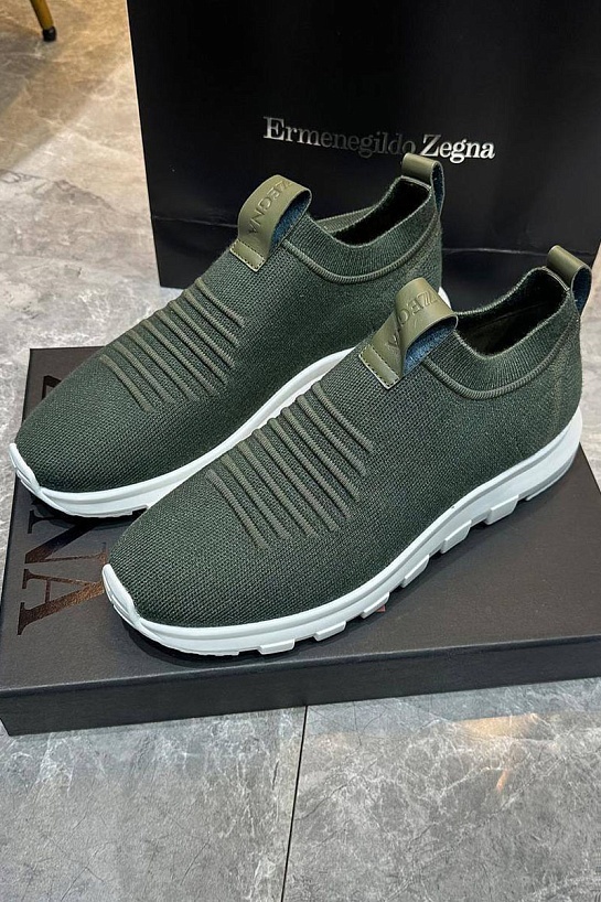 Мужские текстильные кроссовки Ermenegildo Zegna