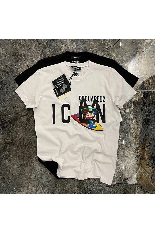 Футболка белого цвета Dsquared2 Icon Ciro Cool