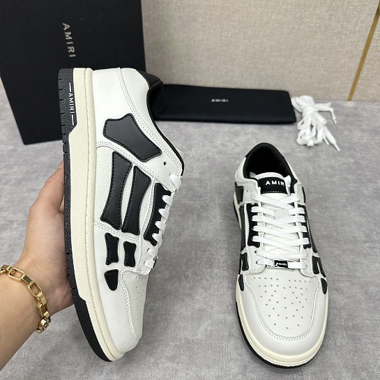 Кожаные кроссовки Amiri Skel Top Low